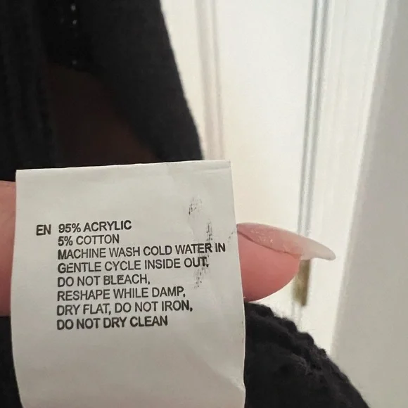 Women's Black layering  Sweater with Button Detail - Picture 4 of 5